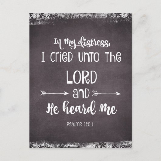 Comforting Psalms Bible Verse Postkarte (Vorderseite)