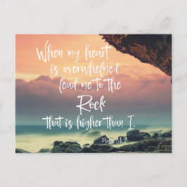 Comforting Psalms Bible Verse Postkarte