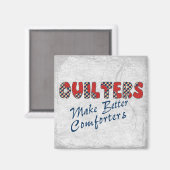 Comforting Quilters Magnet (Vorderseite/Rückseite)