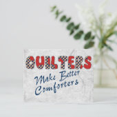 Comforting Quilters Postkarte (Stehend Vorderseite)