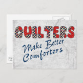 Comforting Quilters Postkarte (Vorne/Hinten)
