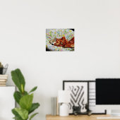 Comfy Corgi Poster (Heimbüro)