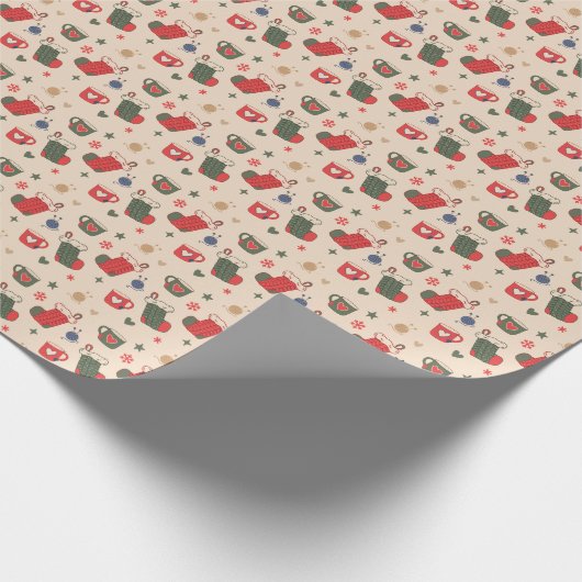 Comfy Cozy Winter Holiday Wrapping Paper - Classic Geschenkpapier (Ecke)