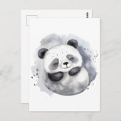 Comfy Panda Postkarte (Vorne/Hinten)