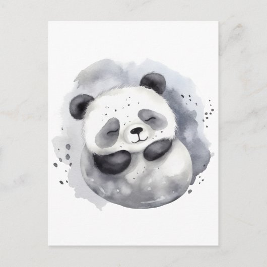 Comfy Panda Postkarte (Vorderseite)