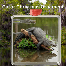 Comfy Swamp Gator Ornament
