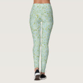 Comfy Yoga acqua Blume Leggings (Rückseite)