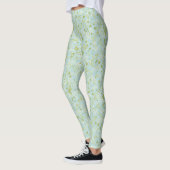 Comfy Yoga acqua Blume Leggings (Links)