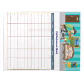 ComfyPaws Pet-Medikationstabelle Notizblock (Vorderseite)