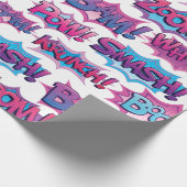 Comic Action Word Geschenkpapier (Ecke)