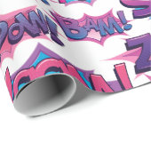 Comic Action Word Geschenkpapier (Rolleneckpunkt)