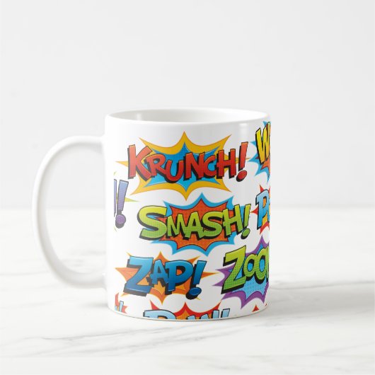 Comic Action Word Kaffeetasse (Links)