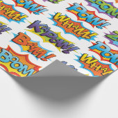 Comic-Aktions-Wort Geschenkpapier (Ecke)