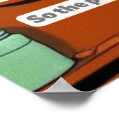 Comic "Alte Mutter Hubbard" Poster (Ecke)