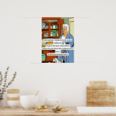 Comic "Alte Mutter Hubbard" Poster (Küche)