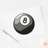 Comic Art 8 Ball Runder Aufkleber (Umschlag)