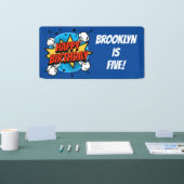 Comic Art Birthday Boy Typografie Banner (Messe)