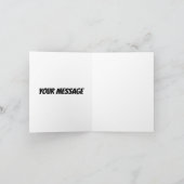 Comic Art Birthday Boy Typografie Karte (Innenseite)