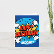 Comic Art Birthday Boy Typografie