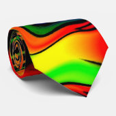 Comic-Art-Farbstrudel Krawatte (Gerollt)