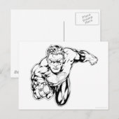 Comic-Art - schellen Sie in der Front, Postkarte (Vorne/Hinten)