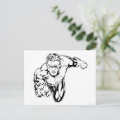 Comic-Art - schellen Sie in der Front, Postkarte (Stehend Vorderseite)