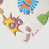 Comic-Art-Superheld-Girly Entwurf Seidenpapier (Ausschnitt)