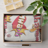 Comic-Art-Superheld-Girly Entwurf Seidenpapier (Geschenk)