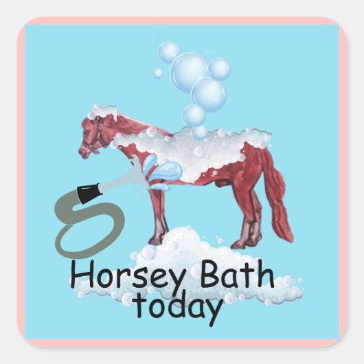 Comic-Aufkleber Quadratischer Aufkleber (Vorderseite)