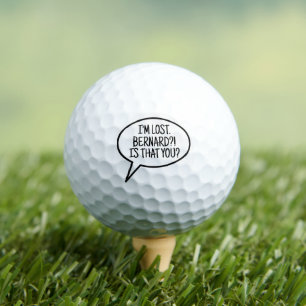 Comic Ballon Golfer Lost Ball