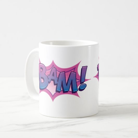 Comic Bam! Kaffeetasse (Vorderseite Links)