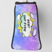 Comic bester Papa je personalisierter Golfkopf Abd Golf Headcover (Rotieren 90)