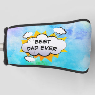 Comic bester Papa je personalisierter Golfkopf Abd Golf Headcover