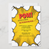 Comic bewölkt Einladung (Vorderseite)