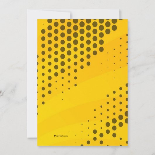 Comic bewölkt Einladung (Rückseite)