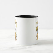 Comic Bird am Fischstand Tasse (Zentrum)