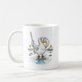 Comic Bird Flood Gauge Duty Kaffeetasse