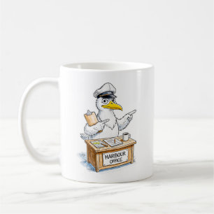 Comic Bird Hafenbeamter Kaffeetasse