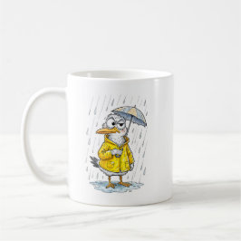 Comic Bird Regentag-Pflicht Kaffeetasse