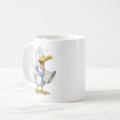 Comic Bird Sailor Crew Kaffeetasse (Vorderseite Links)