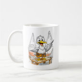Comic Bird Shipyard Worker Kaffeetasse (Links)