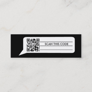 Comic-Blase Mini Visitenkarte