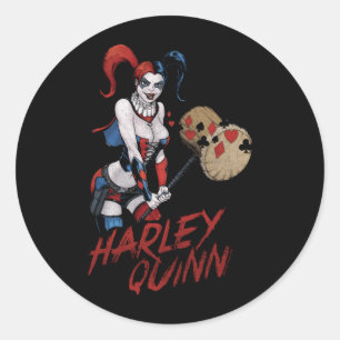 Comic-Book-Antiheld Big Hammer Runder Aufkleber