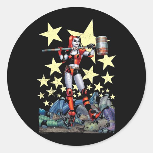 Comic-Book-Antiheld Hammer Time Performance Runder Aufkleber (Vorderseite)