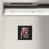 Comic-Book-Antiheldin schlechte Mädchenperformance Magnet (In Situ (Geschirrspüler))