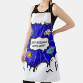 Comic Book Art Pop Benutzerdefinierter Text hinzuf Schürze (InSitu)