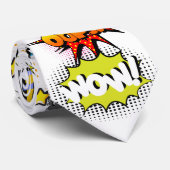 Comic Book Art Pop Krawatte (Gerollt)