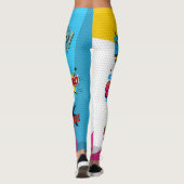 Comic Book Art Pop Leggings (Rückseite)