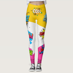 Comic Book Art Pop Leggings