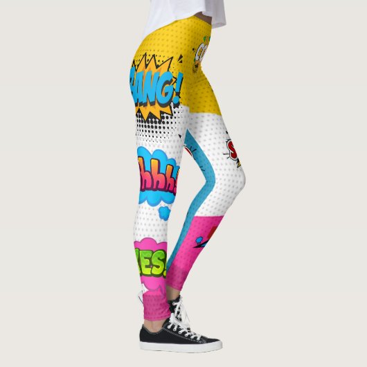 Comic Book Art Pop Leggings (Rechts)